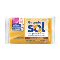 Sabão Em Barra Glicerina Girando Sol 400G, Sabão Glicerinado Em Barra Multiuso, Amarelo, Com Pura Glicerina, Rende E Dur Sabão Em Barra Glicerina Girando Sol 400G, Sabão Glicerinado Em Barra Multiuso, Amarelo, Com Pura Glicerina, Rende E Dur