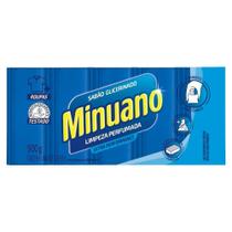 Sabão em Barra Minuano Azul 180g - 20 Pacotes com 5 Unidades