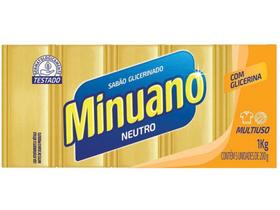 Sabão em Barra Minuano Neutro 1kg 5 Unidades Sabão em Barra Minuano Neutro 1kg 5 Unidades