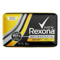 Sabão Em Barra Rexona Antibacterial Sport Men De 84 G