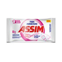 Sabão Em Barra Tira Manchas 80g Lava Roupas Brancas Assim