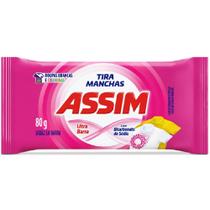 Sabão Em Barra Tira Manchas 80g Lava Roupas Brancas Assim