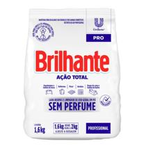 Sabao em po 1,6 kg brilhante sem perfume unilever