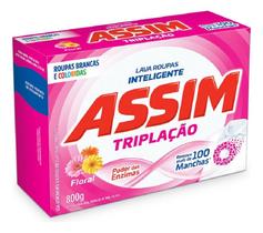 Sabao Em Po Assim Roupas Brancas E Coloridas 800g Atacado