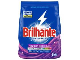 Sabão em Pó Brilhante Cuidado Total Roupas Brancas e Coloridas Original 1,6kg