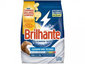 Sabão em Pó Brilhante Delicadeza Total - Roupas Brancas e Coloridas Suave 1,6kg