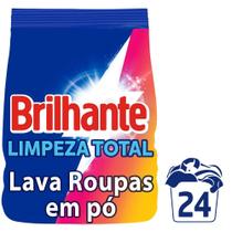 Sabão em Pó Brilhante Limpeza Total 1,6kg