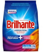 Sabão Em Pó Brilhante Limpeza Total Fardo Com 2,4kg Sabão Em Pó Brilhante Limpeza Total Fardo Com 2,4kg