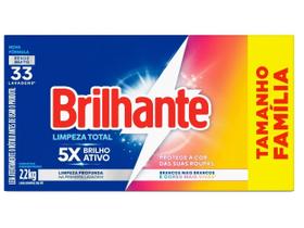 Sabão em Pó Concentrado Brilhante Lava Roupas - Limpeza Total Original 2,2kg