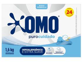 Sabão Em Pó Lava Roupa Puro Cuidado 1,6Kg Omo
