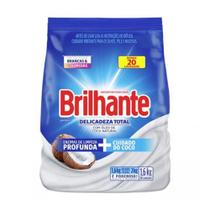 Sabão Em Pó Lava Roupas Com Óleo De Coco Natural Saco 1,6 Kg - BRILHANTE