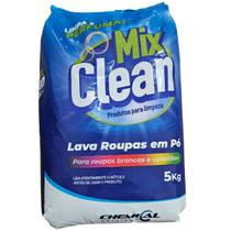 Sabão em pó lava roupas para roupas brancas e coloridas 5kg mix clean