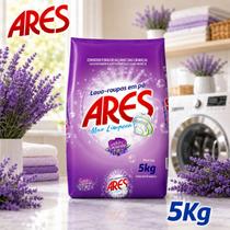 Sabão em Pó Lavanda 5kg Lava Roupas Lavagem Profissional Ares Sabão em Pó Lavanda 5kg Lava Roupas Lavagem Profissional Ares