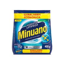 Sabão em Pó Minuano Azul Bag 400 Grs - Embalagem com 24 Unidades