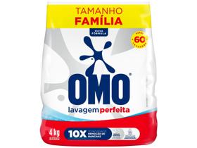 Sabão Em Pó OMO Lavagem Perfeita Pacotão Família 4 Kg