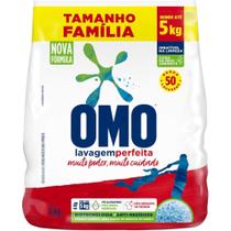 Sabão Em Pó OMO Lavagem Perfeita Pacotão Família 4 Kg