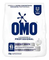 Sabão Em Pó Omo Lavanderia Profissional Perfect White 4 Kg