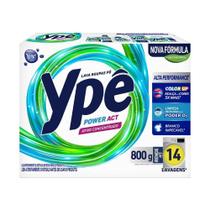 Sabão em Pó Tixan Ypê Power Act Concentrado Cartucho 800g - Embalagem com Sabão 24 Unidades