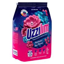 Sabão em Pó Uzzilim Flores 1Kg - Embalagem com 20 Unidades