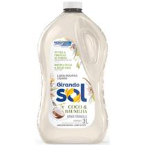 Sabao Girando Sol Roupas Brancas e Coloridas Coco 3L