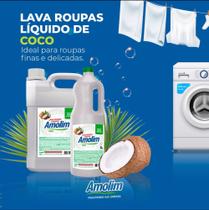 Sabão Líquido Coco Lava Roupa Amolim 5litros 1Unidade