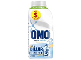 Sabão Líquido Concentrado Omo Puro Cuidado - Toque de Aveia Refil 500ml