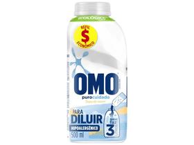 Sabão Líquido Concentrado Omo Puro Cuidado - Toque de Aveia Refil 500ml