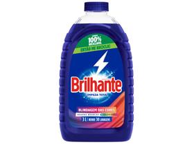 Sabão Líquido Lava Roupas Brilhante Limpeza Total - 3L Sabão Líquido Lava Roupas Brilhante Limpeza Total - 3L