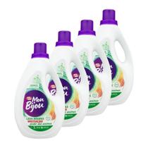 Sabão Líquido Mon Bijou Lava Roupas Multiação Verde 3 Litros - Embalagem com 4 Unidades