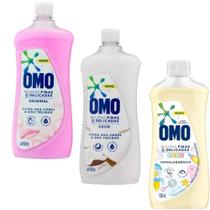 Sabao Liquido Omo Kit Original Coco e Hipoalergico de 900 ml Cada