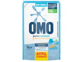 Sabão Líquido Omo Puro Cuidado Refil 900ml