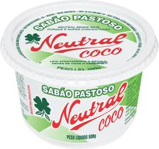 Sabão Para Lava Louças Pastoso Neutral Coco 500g - Kit 18 Un