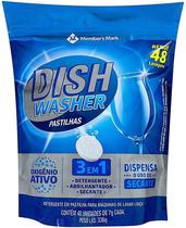 Sabão Para Lavar Louças 3x1 Com 48 Pastilhas Dish Washer