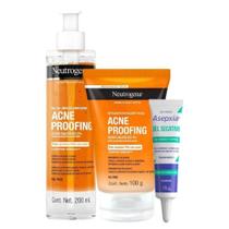 Sabonete Acne Proofing + Esfoliante + Gel Secativo Neutrogena Sabonete Acne Proofing + Esfoliante + Gel Secativo Neutrogena