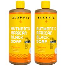 Sabonete Alaffia Authentic African Black sem perfume, pacote com 2 unidades, 960 ml Sabonete Alaffia Authentic African Black sem perfume, pacote com 2 unidades, 960 ml