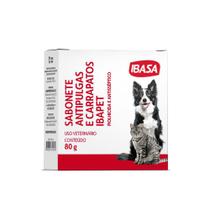 Sabonete Anti Pulgas Ibasa para Cães e Gatos - 80 g