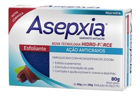Sabonete Antiacne Asepxia Esfoliante Ação Anticravos 80g