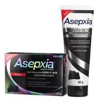 Sabonete Antiacne + Máscara Peel Off Carvão Detox - Asepxia