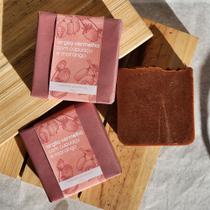 Sabonete Argila Vermelha com Morango e Cupuaçu Regenerador