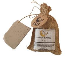 Sabonete Artesanal Arroz retira manchas 100% natural Uzi 90g
