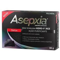Sabonete Asepxia Detox Antiacne Carvão em Barra 80g Sabonete Asepxia Detox Antiacne Carvão em Barra 80g