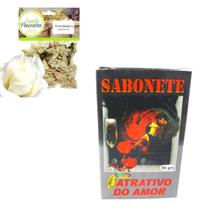 Sabonete Atrativo do Amor Atração Amorosa Rosa Branca Para Banho Purificação Proteção Espiritual Kit Sabonete Atrativo do Amor Atração Amorosa Rosa Branca Para Banho Purificação Proteção Espiritual Kit