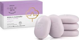 Sabonete barra cuide se bem Rosa & Algodão 5uni x 80g - Lahmax