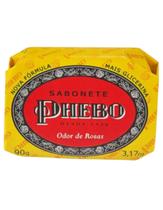 Sabonete Barra Glicerina Phebo Odor de Rosas 90g Preto Sabão