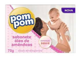 Sabonete bebê pompom suave óleo de amêndoas 70g Sabonete bebê pompom suave óleo de amêndoas 70g
