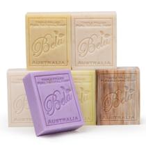Sabonete BELA Triple Milled, pacote de 100 g com 6 com manteiga de karité orgânica Sabonete BELA Triple Milled, pacote de 100 g com 6 com manteiga de karité orgânica