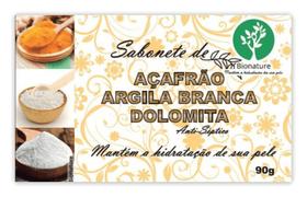 Sabonete Bionature Açafrão, Arg Branca, Dolomita 90g (12 Un)