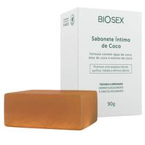 Sabonete BIOSEX Íntimo Barra Coco Vegano Organico A sós 90g