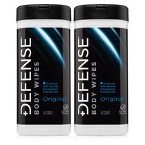 Sabonete Body Wipes Defense, 40 unidades (pacote com 2) com óleo de melaleuca Sabonete Body Wipes Defense, 40 unidades (pacote com 2) com óleo de melaleuca