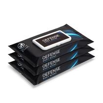 Sabonete Body Wipes Defense totalmente natural com óleo de melaleuca 40x3